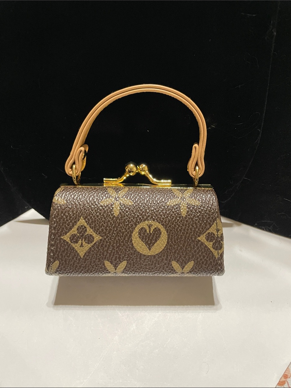 Designer-Inspired Brown Monogram Mini Top-Handle Bag. eBay: $25 8/21/6